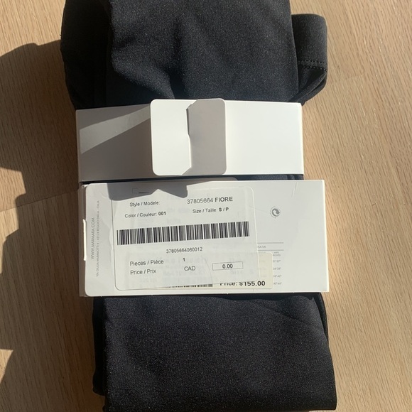 NEW MAX MARA Black Signature Hosiery Leggings size S - Picture 7 of 7